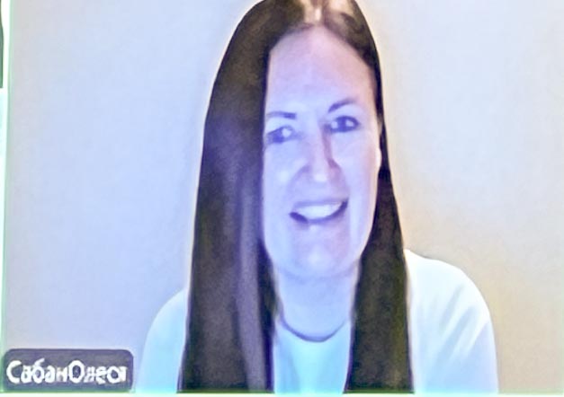 A screenshot of Olesya Saban.