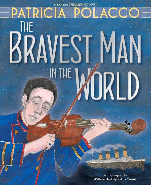 Illustrated book cover of a man playing violin