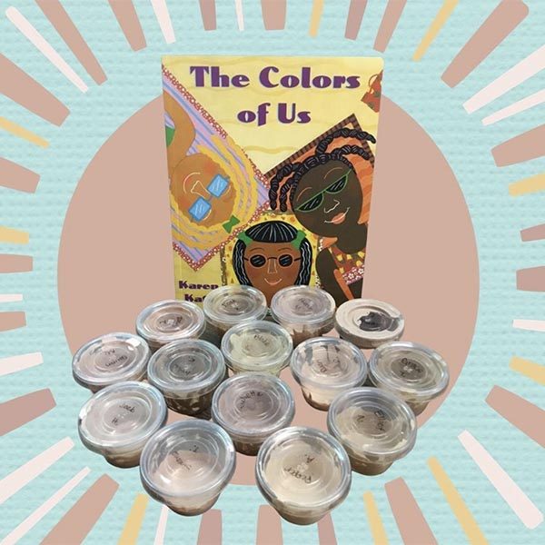 Illustrated children's book cover of The Color of Us
