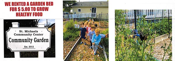 young children in their community garden
