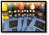 Liquitex paints and art pads