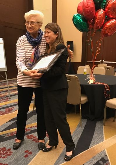 Pat Dorman awards Jenny Lee