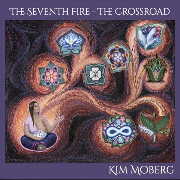 Album cover art for Kim Mober's The Seventh Fire, The Crossroad.