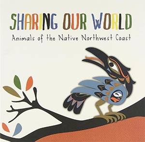 Children's illustrated book cover: Sharing our world