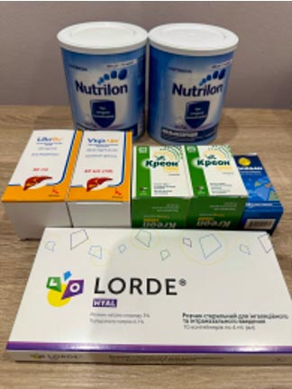 Packages of infant formula and infant medicines