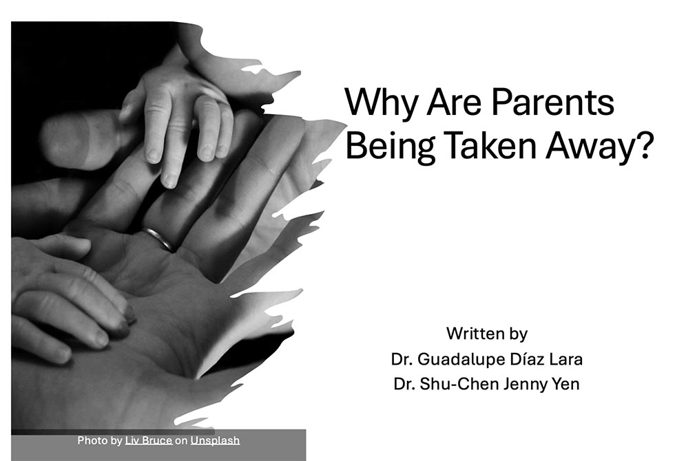 Book cover: Why are parents being taken away?